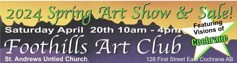 Banner - Foothills Art Club Show & Sale April 20 