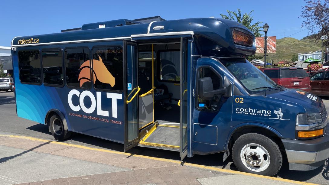 colt bus with door open