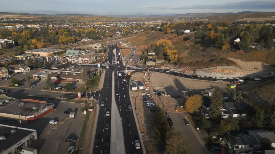 HWY 1A aerial looking west