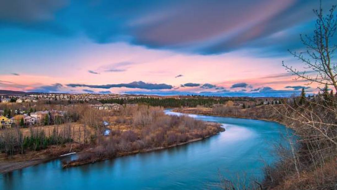 Bow River in Cochrane