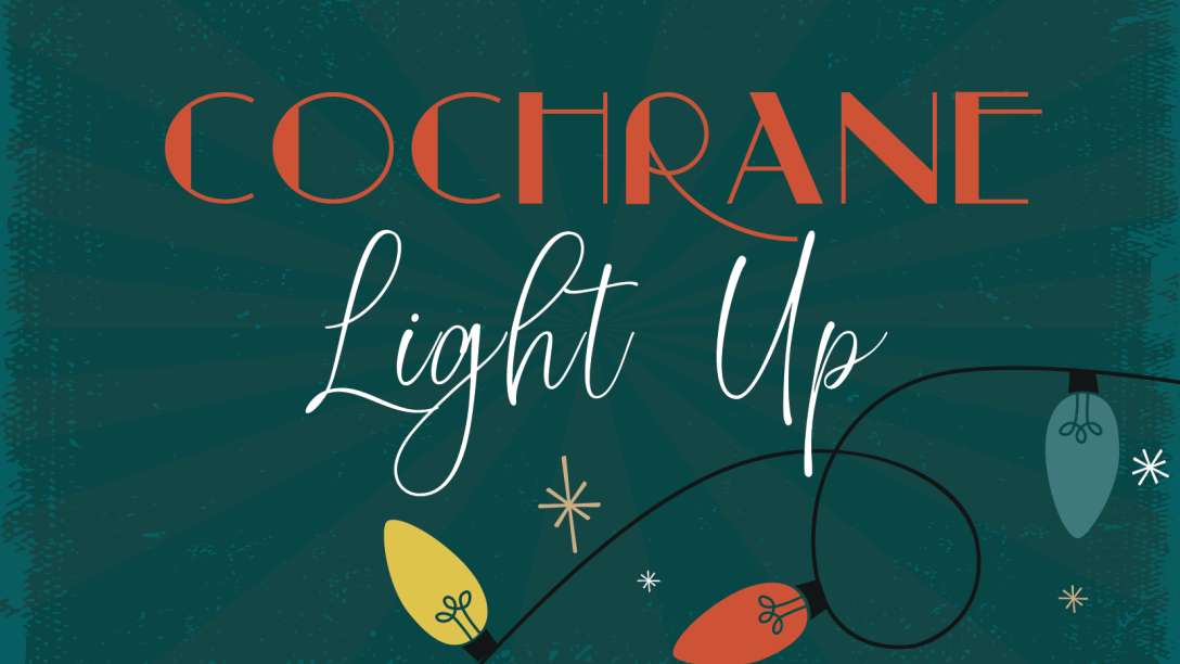 Cochrane Light Up with christmas lights