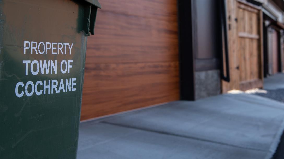 A Town of Cochrane organics cart