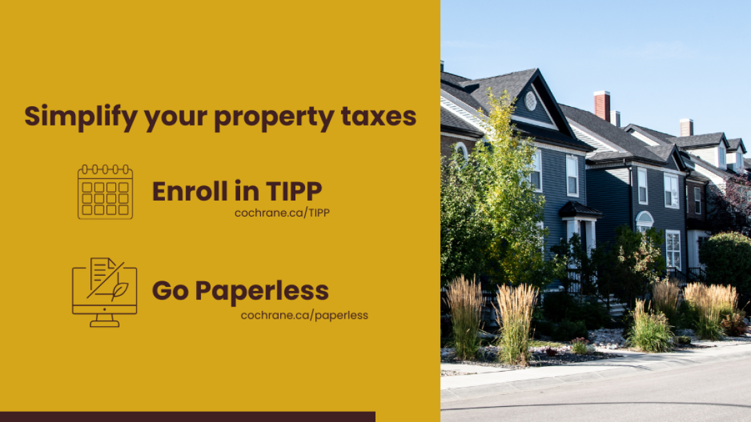 A reminder to sign up for TIPP and Go Paperless before property taxes