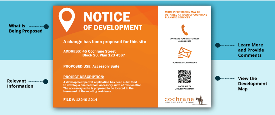 orange sign sample