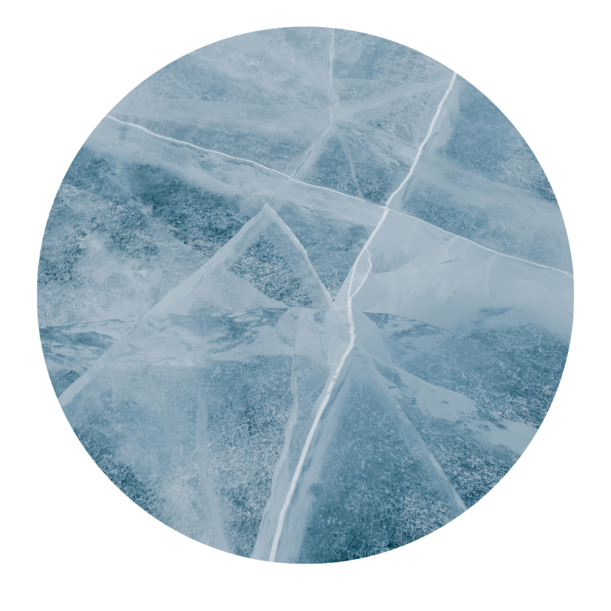 image of ice with cracks in it.