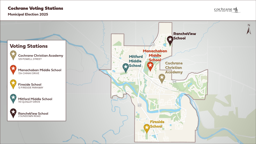 voting location map 2025 election