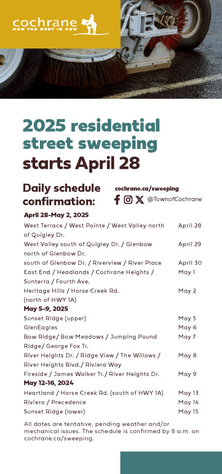 Street Sweeping Schedule 2025