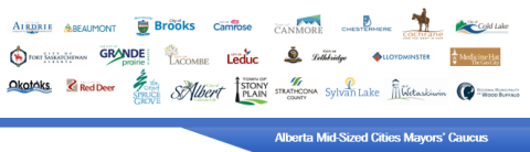 Partner logos for ALberta's Mid-Sized Cities.