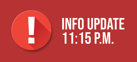 Red box Info Update at 11:15 pm