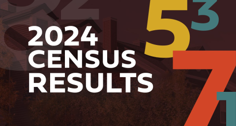 2024 census results with brown background and numbers