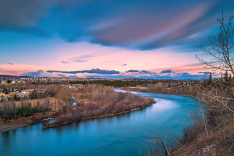 Bow River in Cochrane