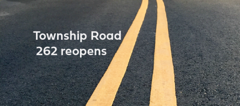 Township road 262 reopens