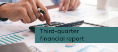 image and title for Third-quarter financial report