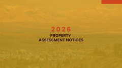 graphic with 2026 property assessment notices and yellow background