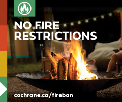 no fire restrictions - cochrane fire danger rating 