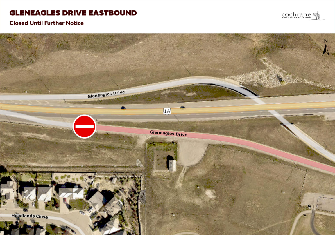 map of temporary road closure in gleneagles