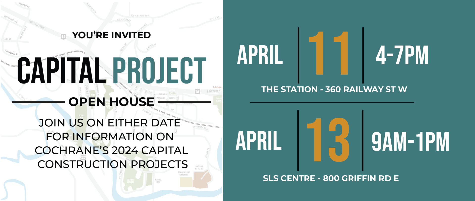 Capital project open house advertisement