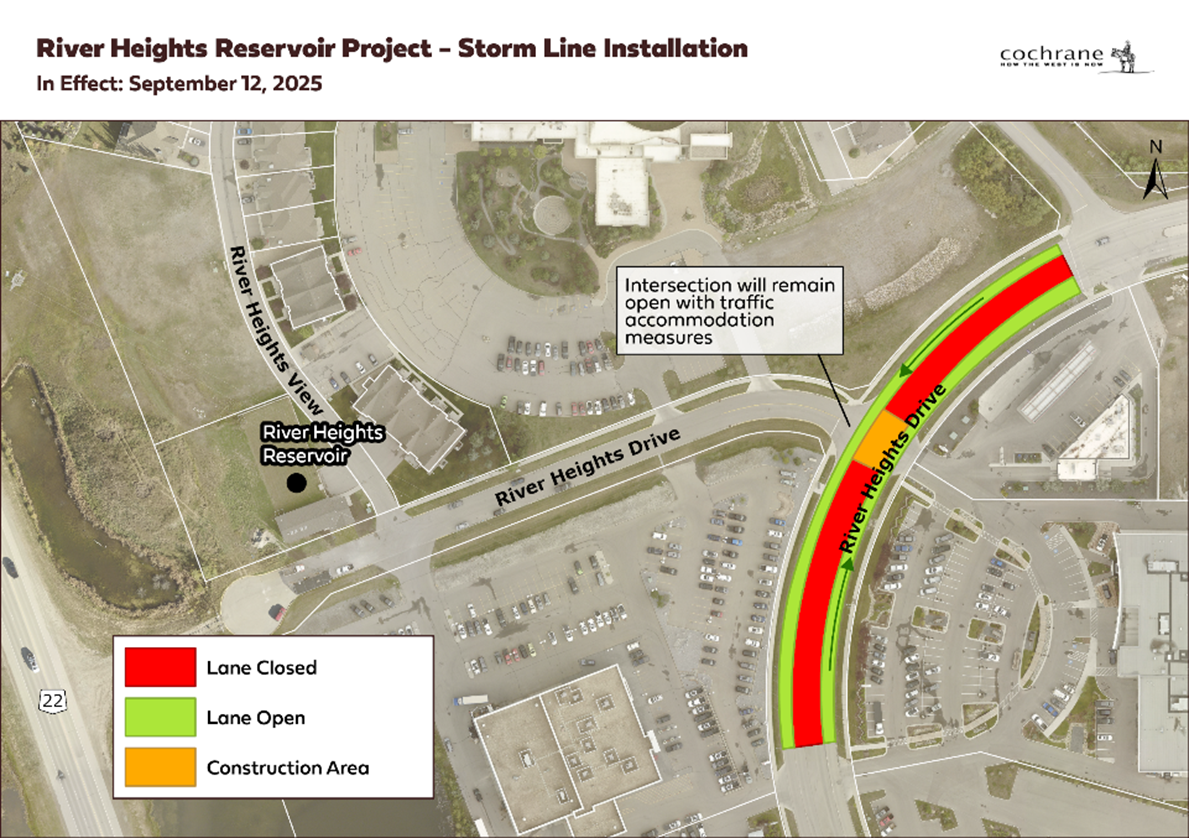 River heights reservoir - map of work sept13