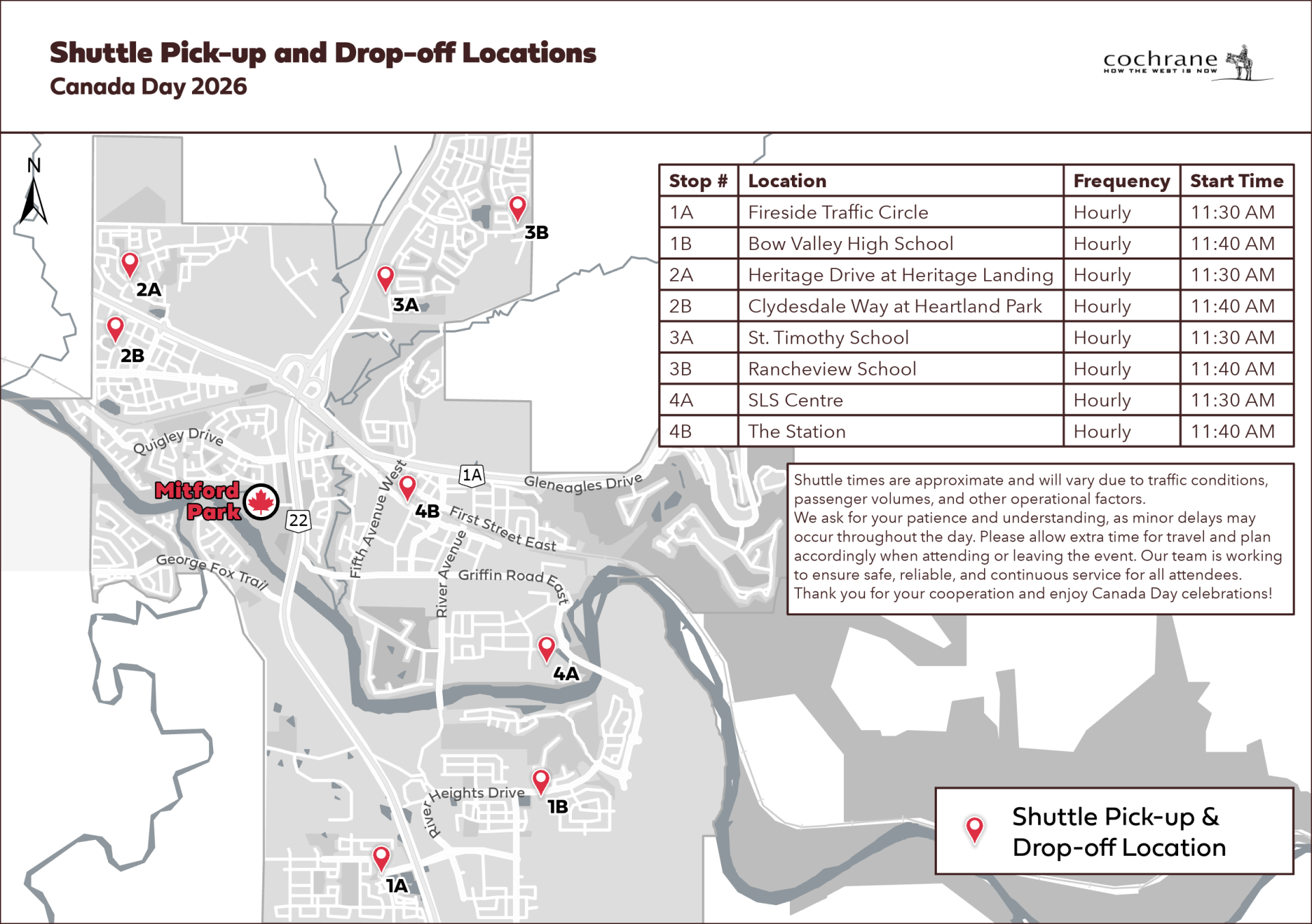 2026 canada day shuttle map