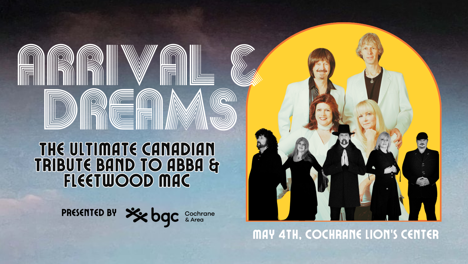 Arrivals and Dreams Concert Fundraiser BGC Cochrane