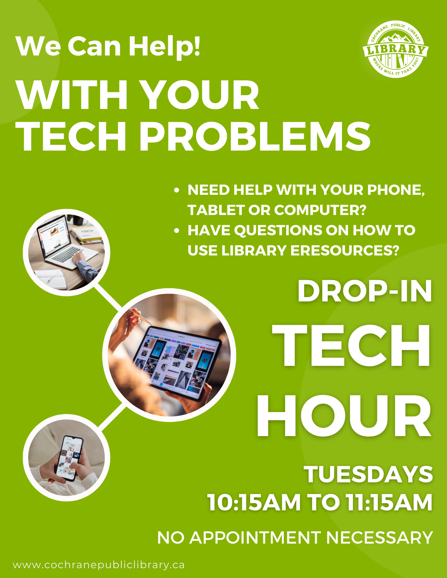 Picture of phone, tablet and computer