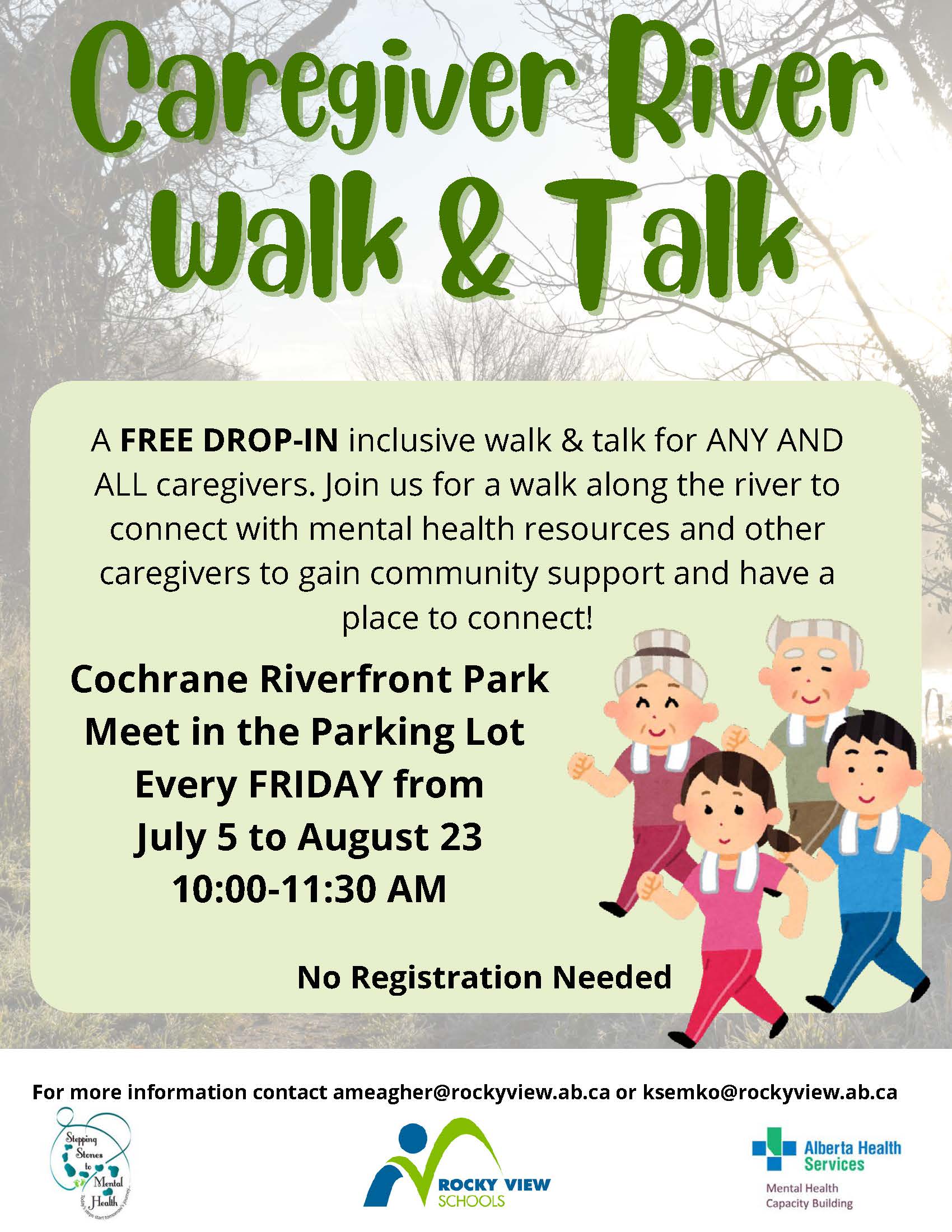 Poster with program information, location, dates, and times.