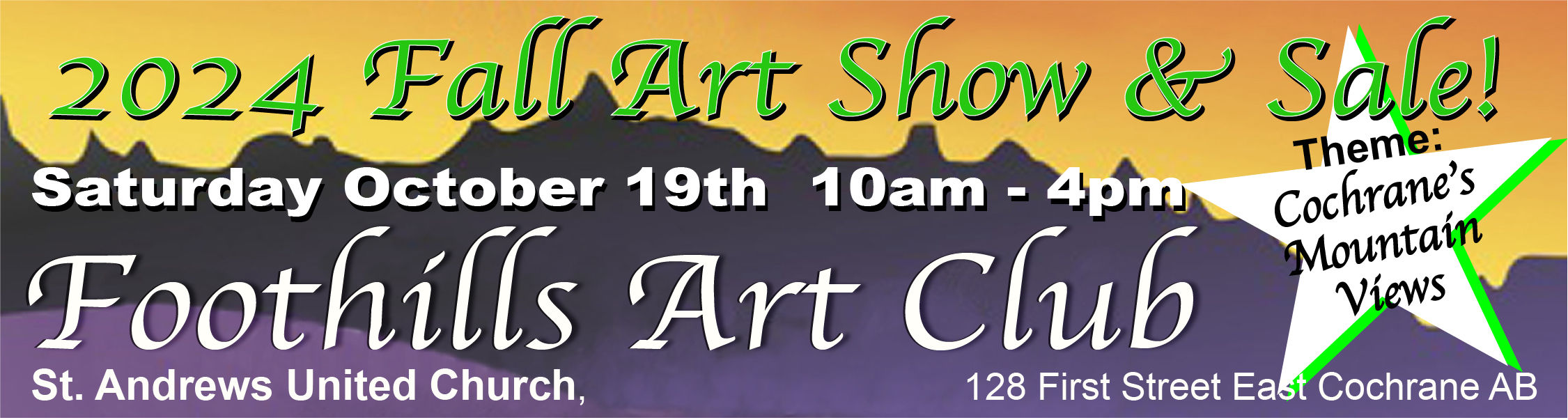 Foothills Art Club - Annual Fall Art Show & Sale