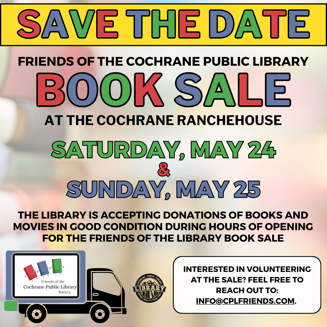Save the date Book Sale Information