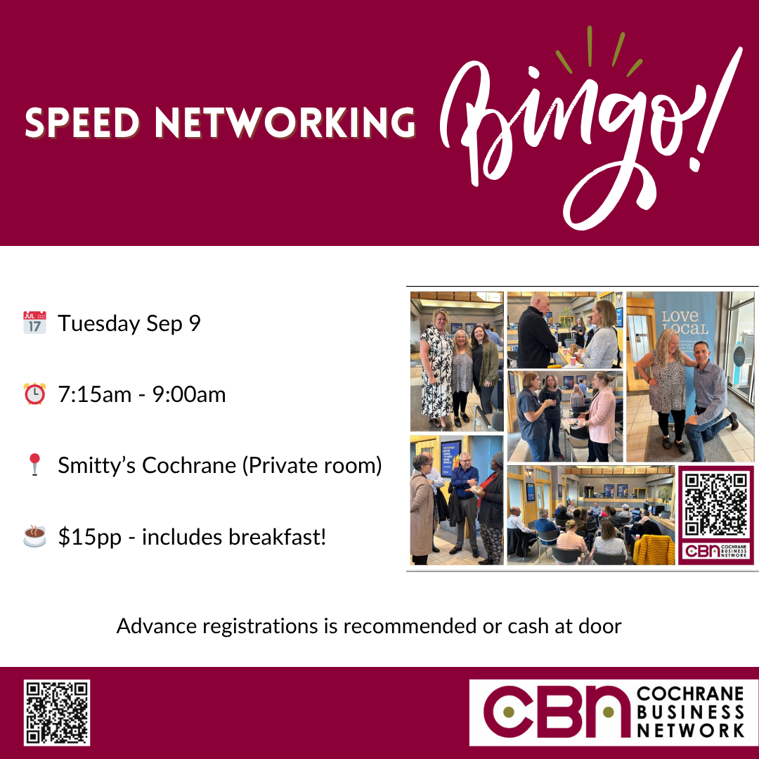 Cochrane Business Network: Speed Networking Bingo