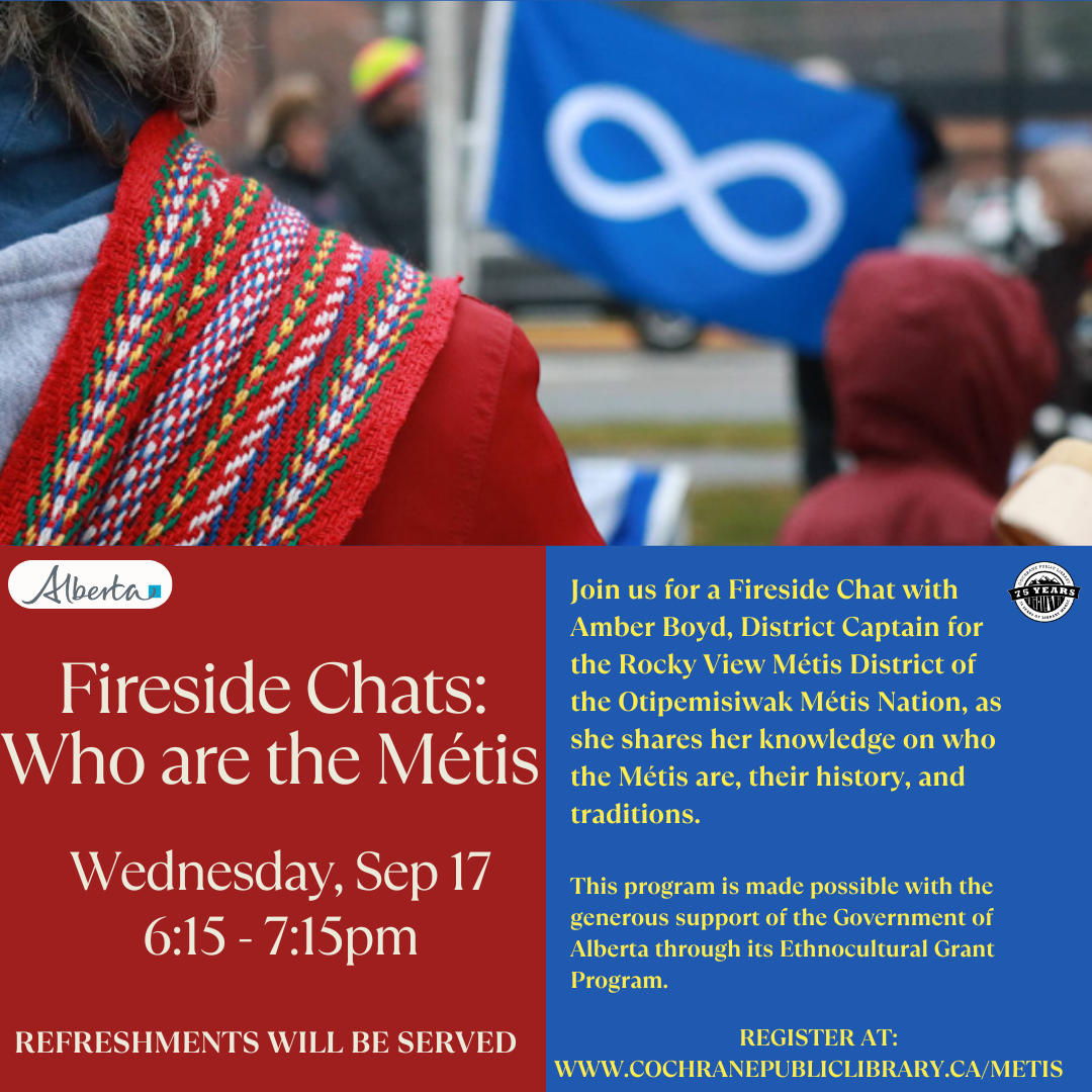 Metis Flag and person wearing a scarf