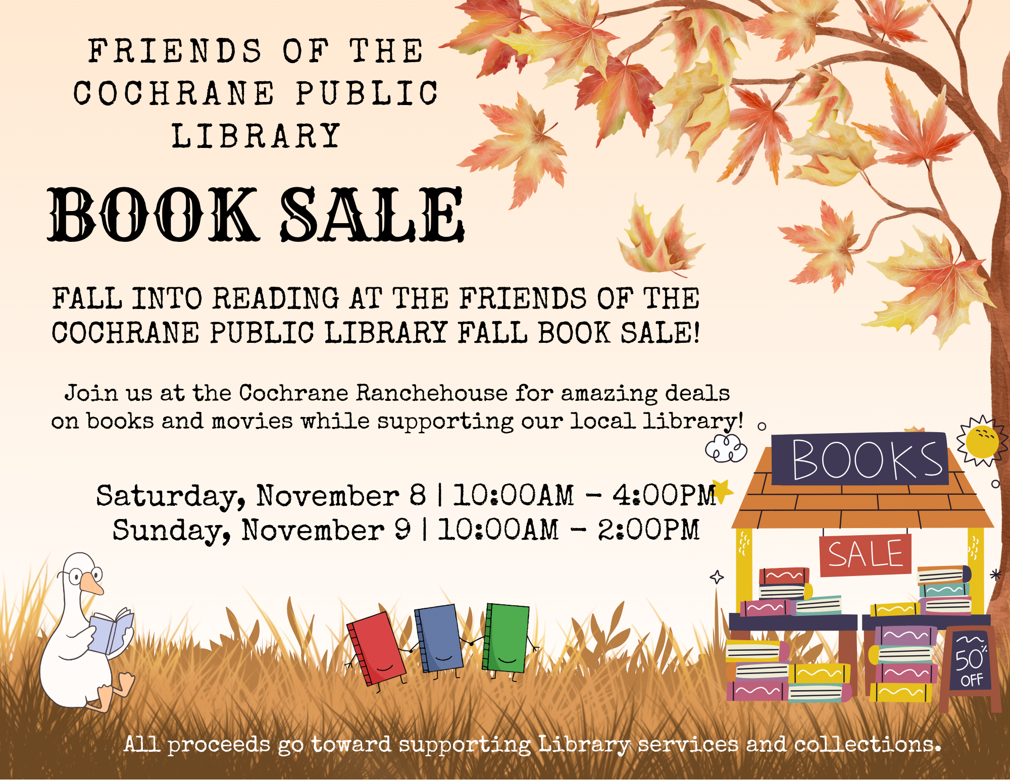 Friends of Cochrane Public Library Book Sale | Town of Cochrane