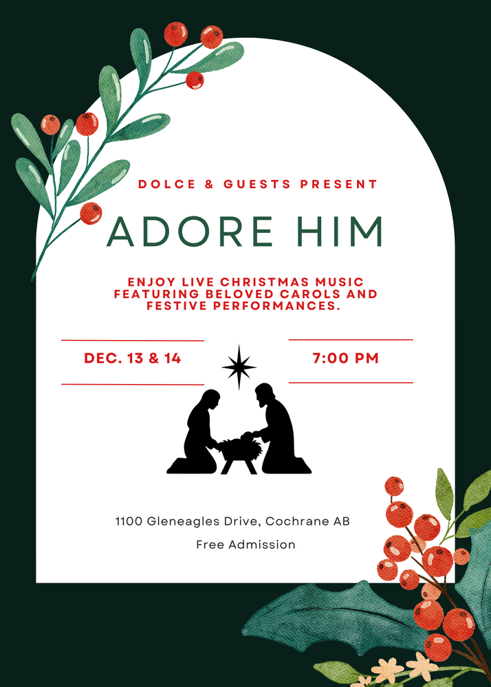 A free community concert. Dec 13 & 14 7:00pm