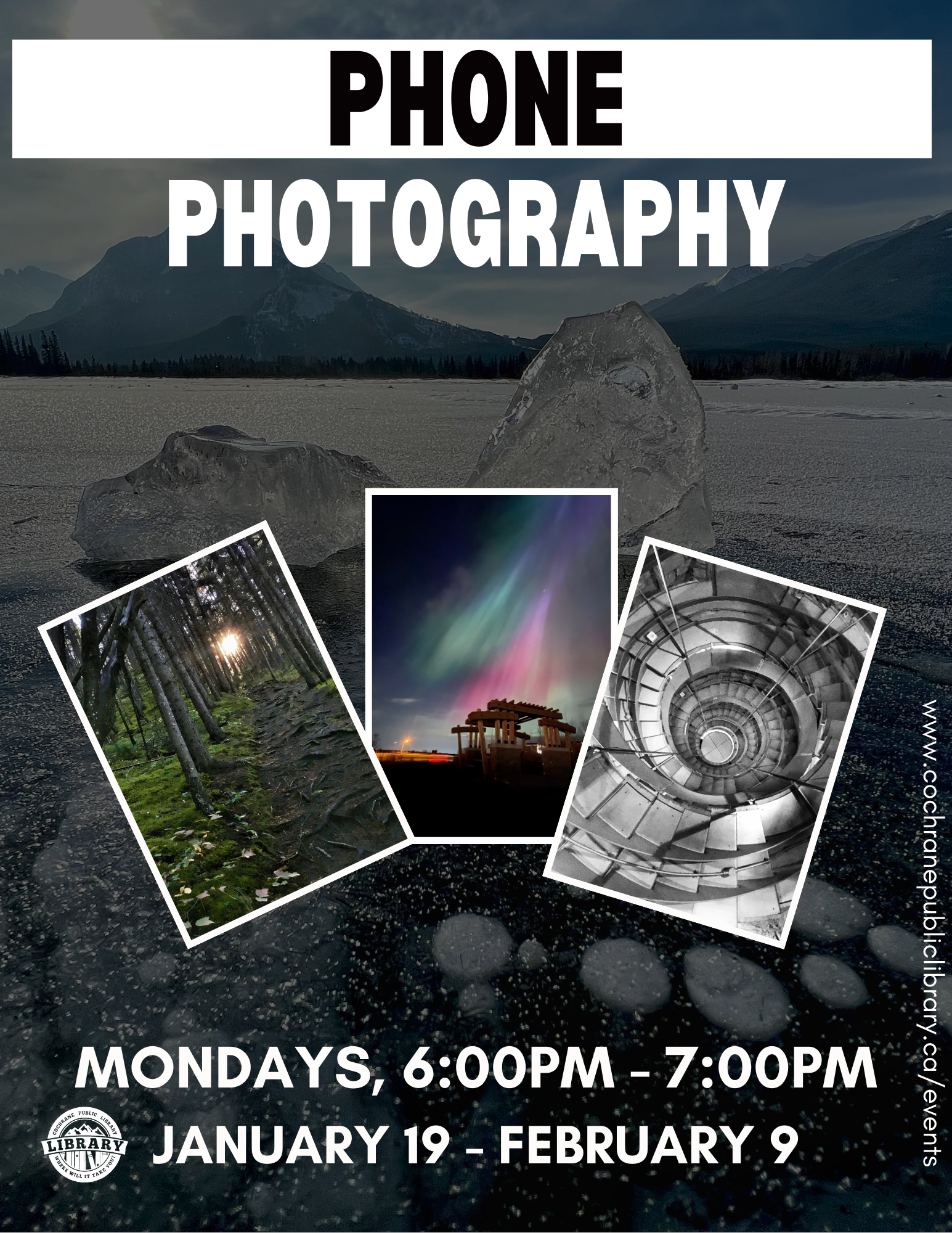 Poster with photos and details of the event.