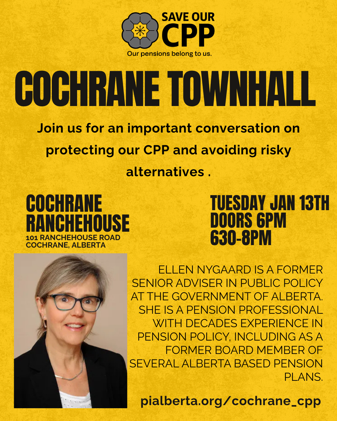 Cochrane Townhall Poster