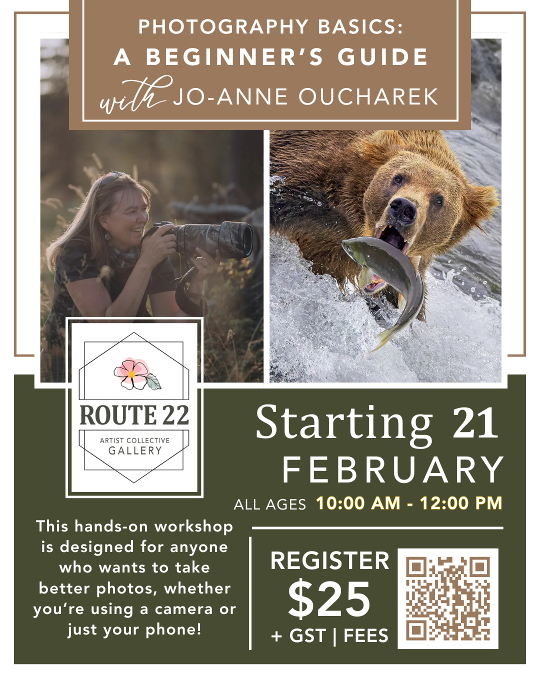 Photography Basics with Jo-Anne Oucharek!