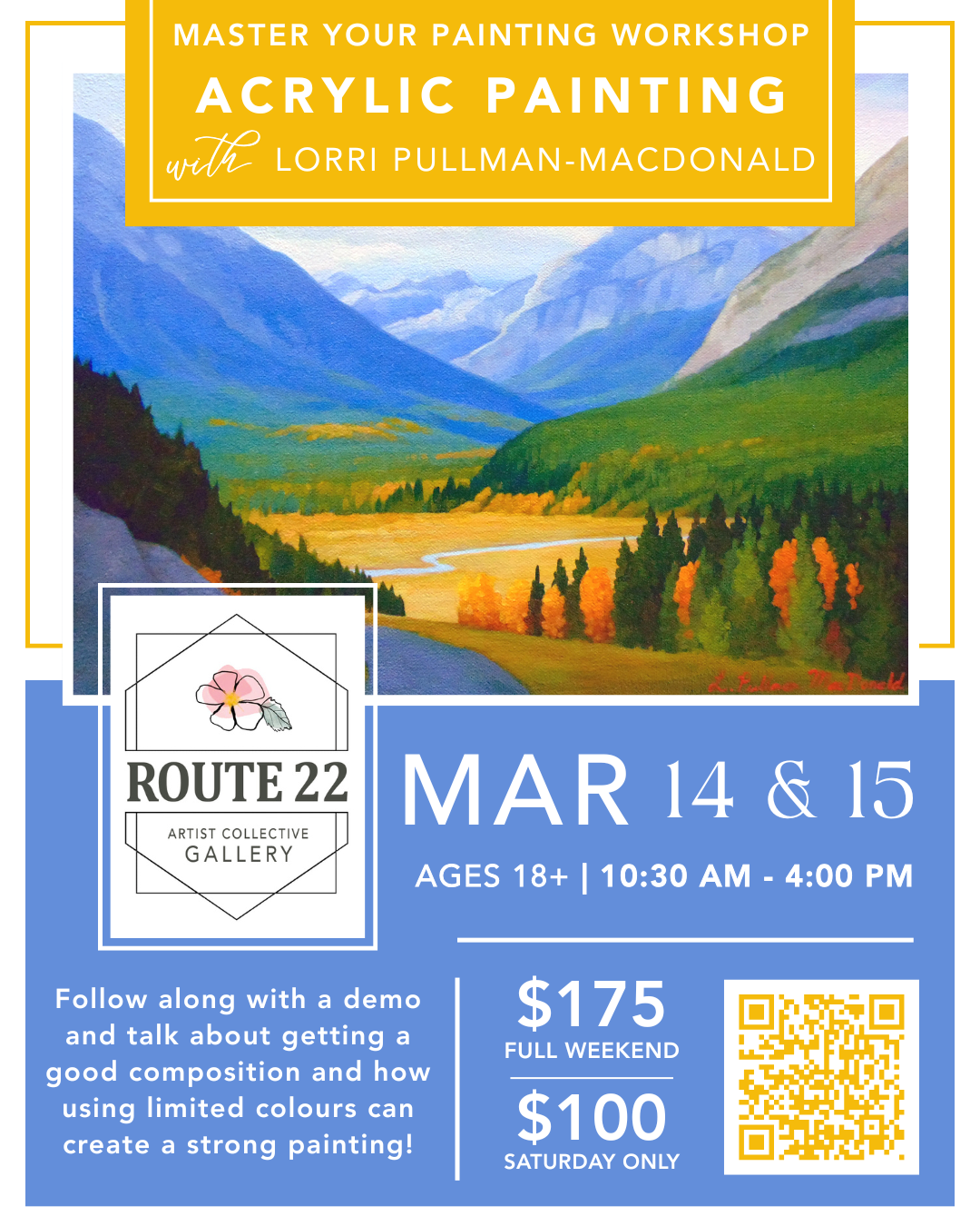 Master Your Painting Weekend Workshop with Lorri Pullman-MacDonald