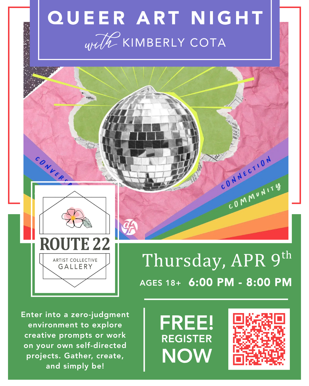 Adult Queer Art Night with Kim Cota!