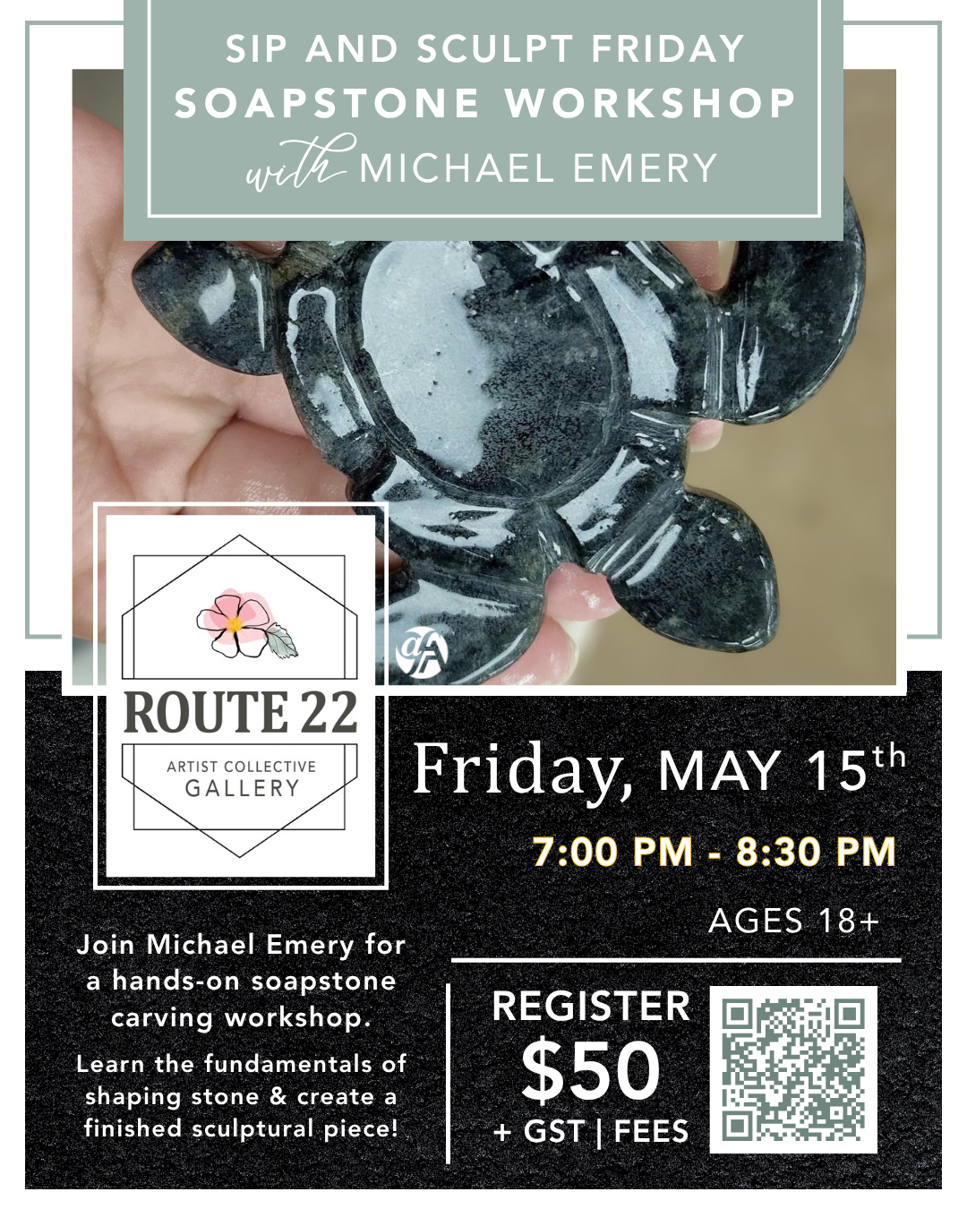 Sip and Sculpt Friday at Route 22!