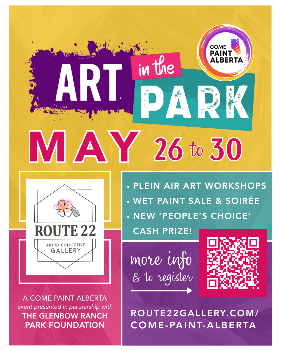 Art in the Park from May 26 to 30th