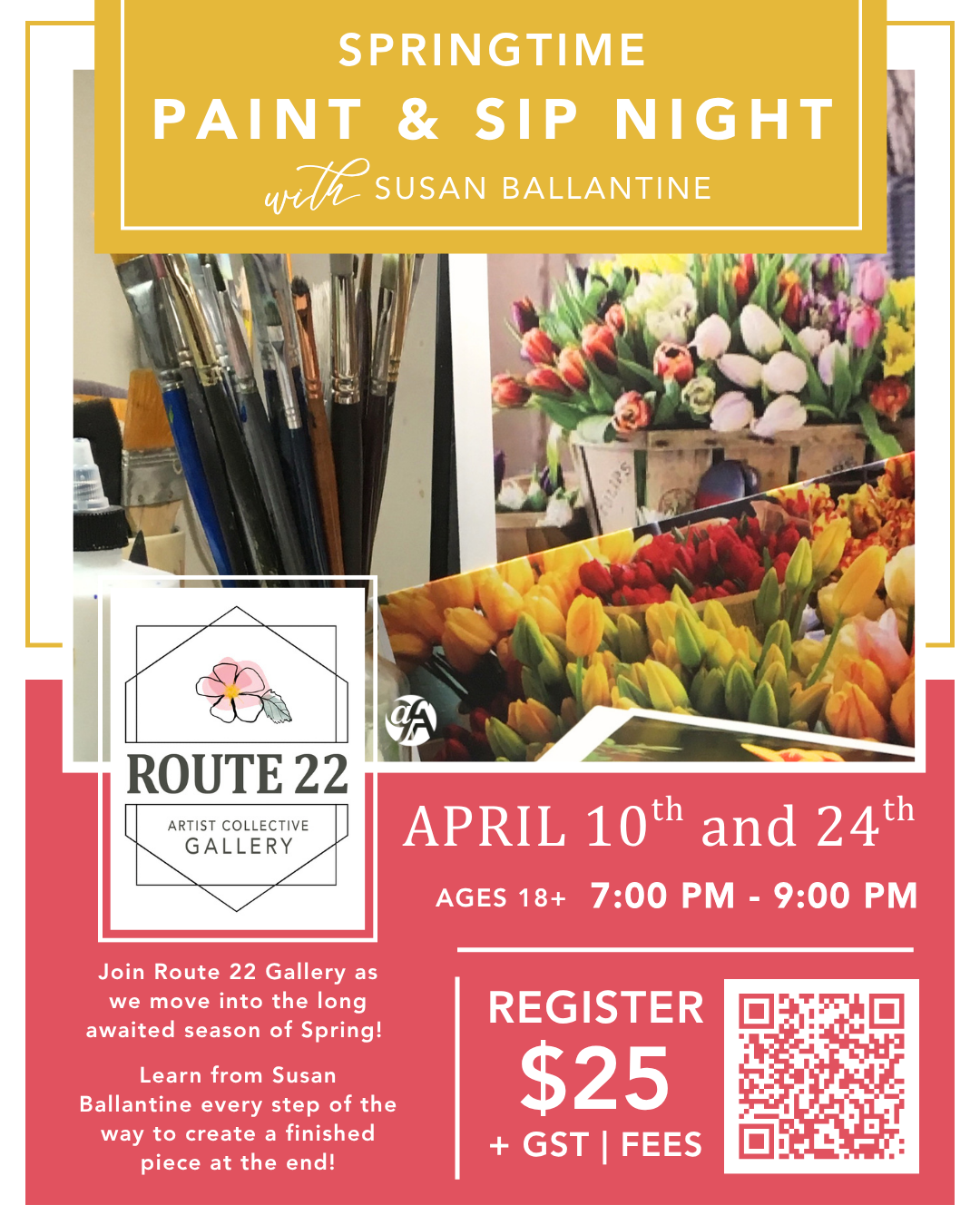 Springtime Paint & Sip Nights with Susan Ballantine