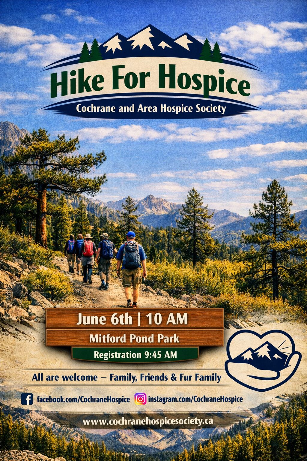 Hike for Hospice at Mitford Park, Saturday, June 16th, 10 am