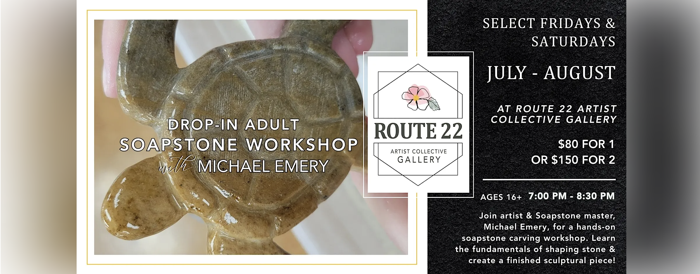 Drop-In Adult Soapstone Carving Workshops