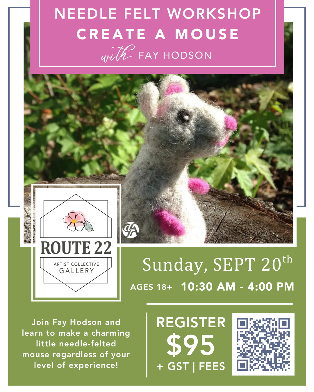 Create a Needle-Felt Mouse with Fay Hodson!