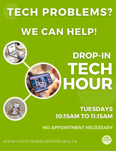 Green background with text showing program information