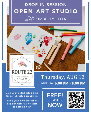 Open Art Studio Drop-In Sessions!