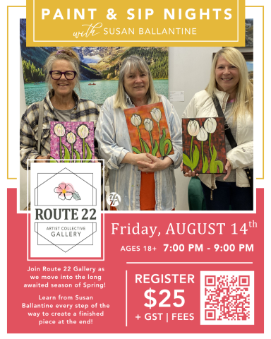 August Paint & Sip Night with Susan Ballantine!